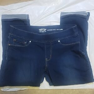 Signature Ankle Jeans - Dark Blue Levi Strauss Pull On Capris